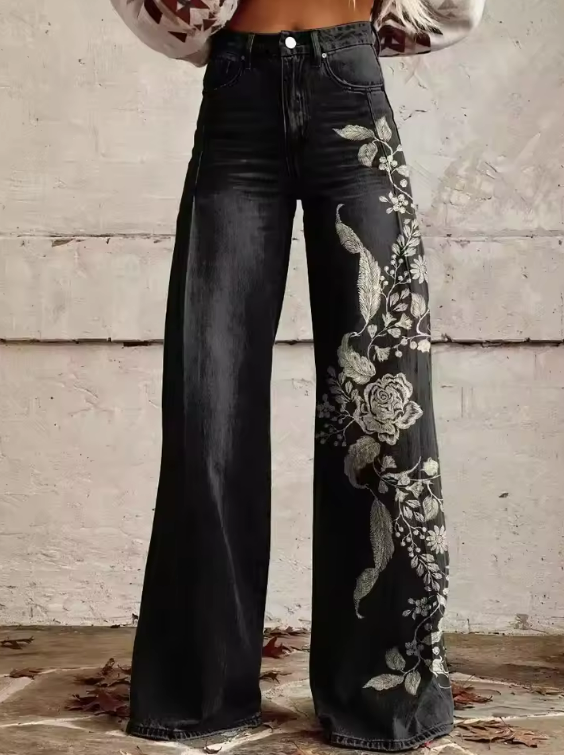 ECSLISSI - Pantalones bohemios y elegantes