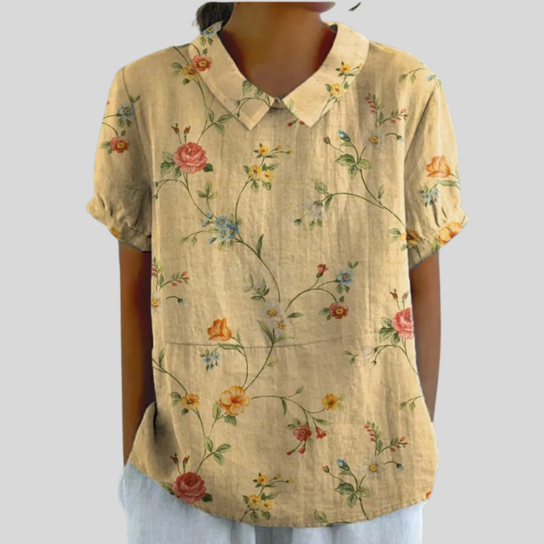 Top Floral Cómodo Elegante