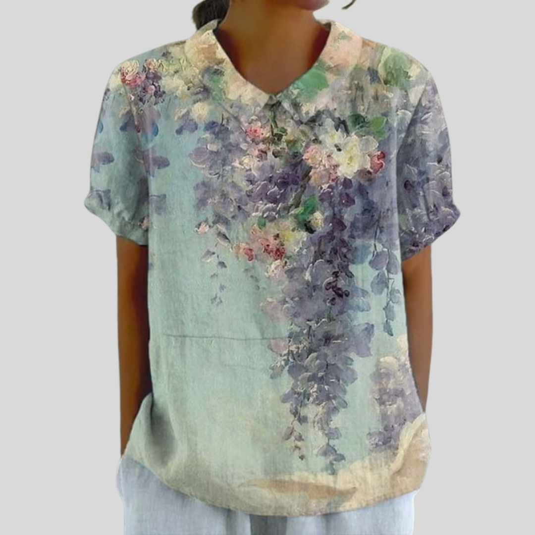Top Elegante con Flores