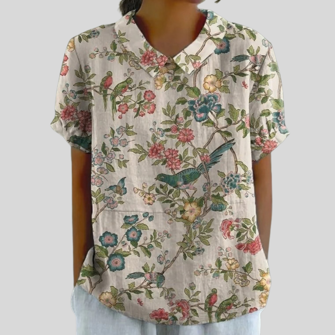 Top de Flores Cómodo y Elegante