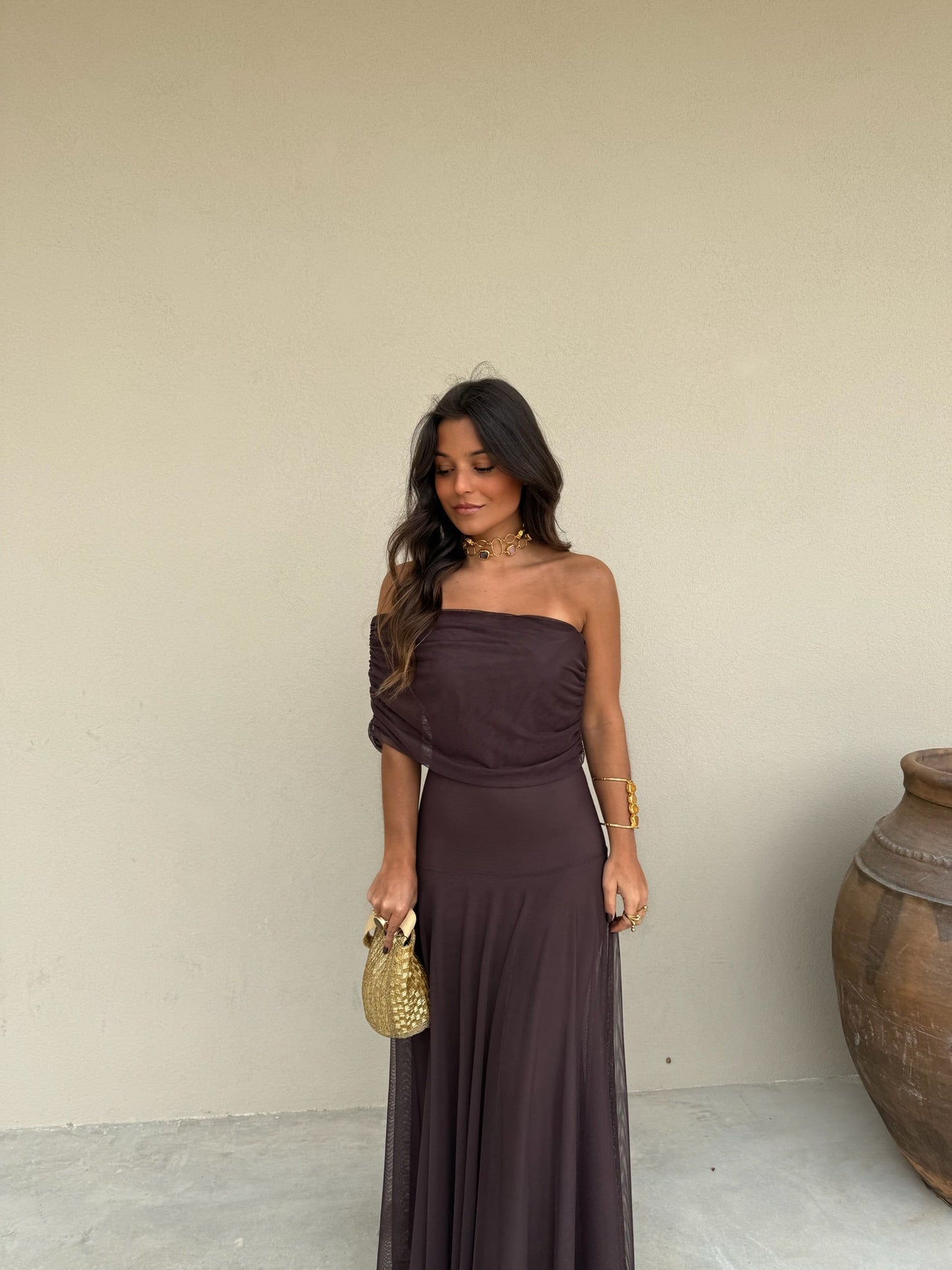 Toledo Dress - Marrón