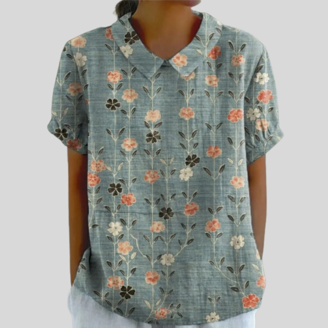 Top de Flores Elegante