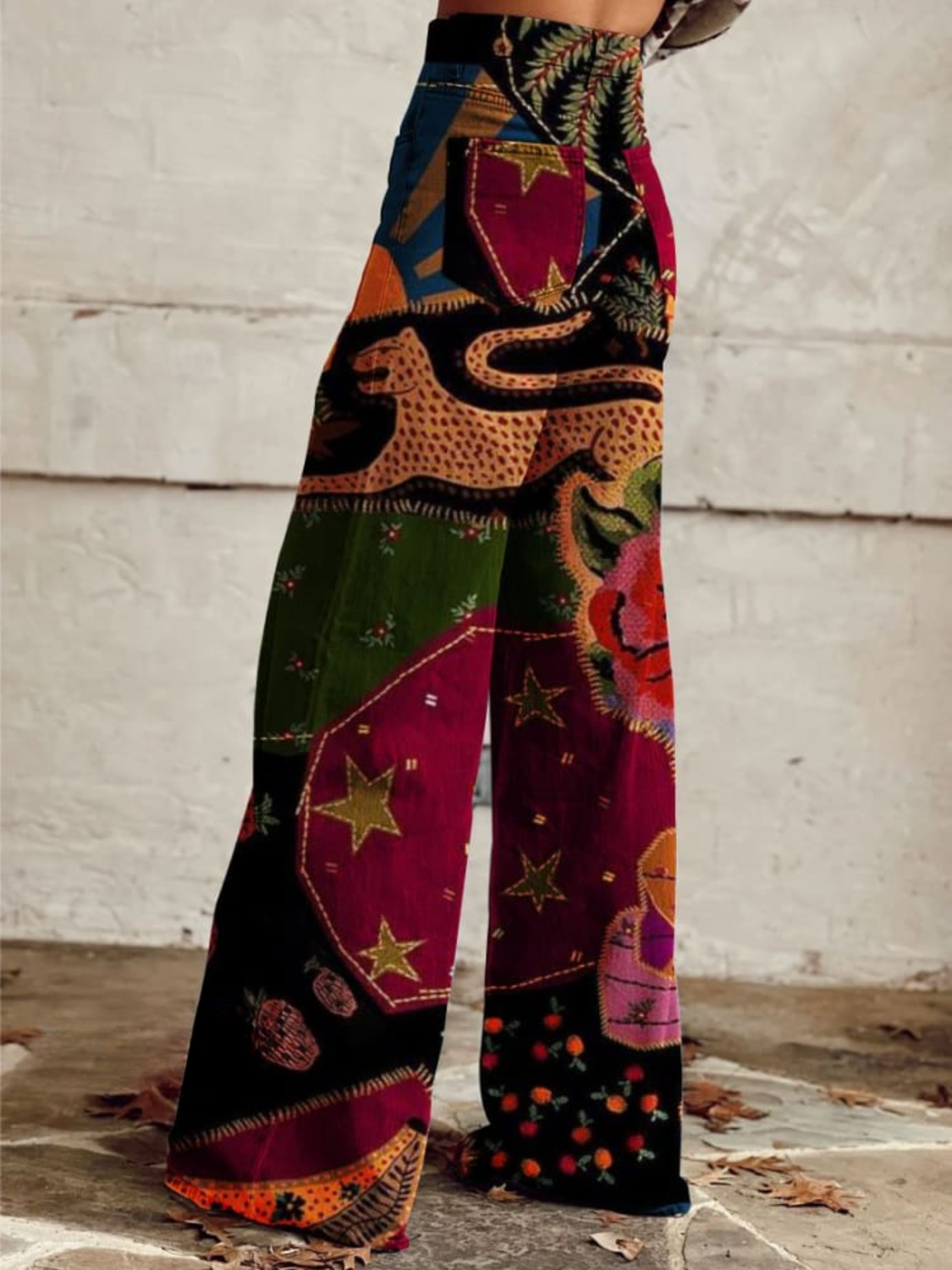 Léna - Pantalones de estilo bohemio chica
