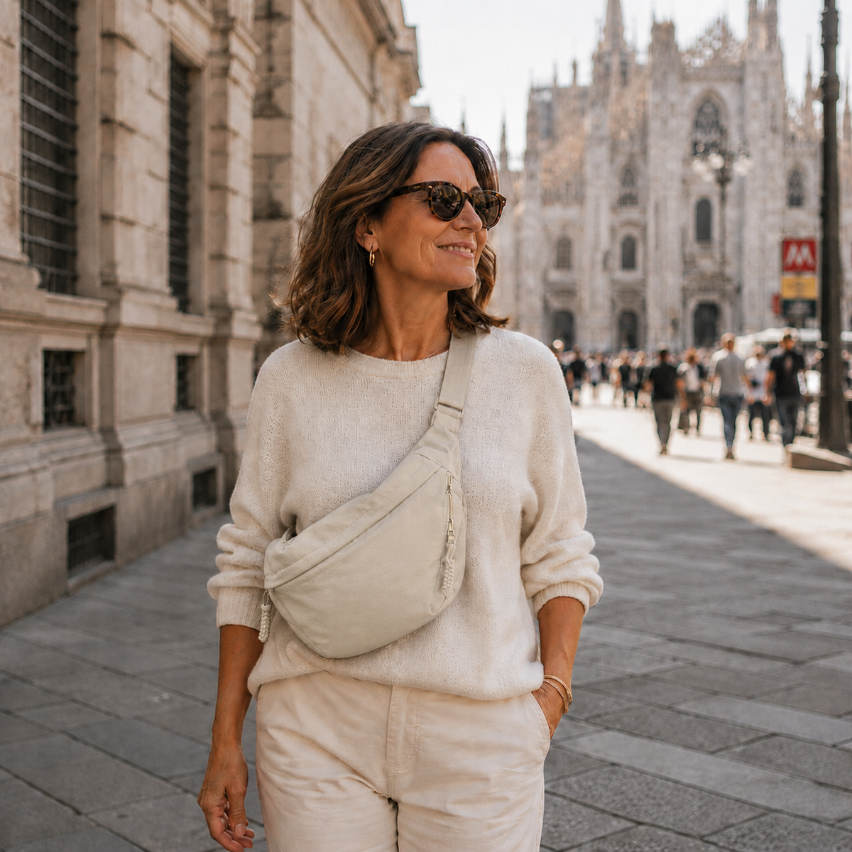 Elena | Bolso de hombro Beige