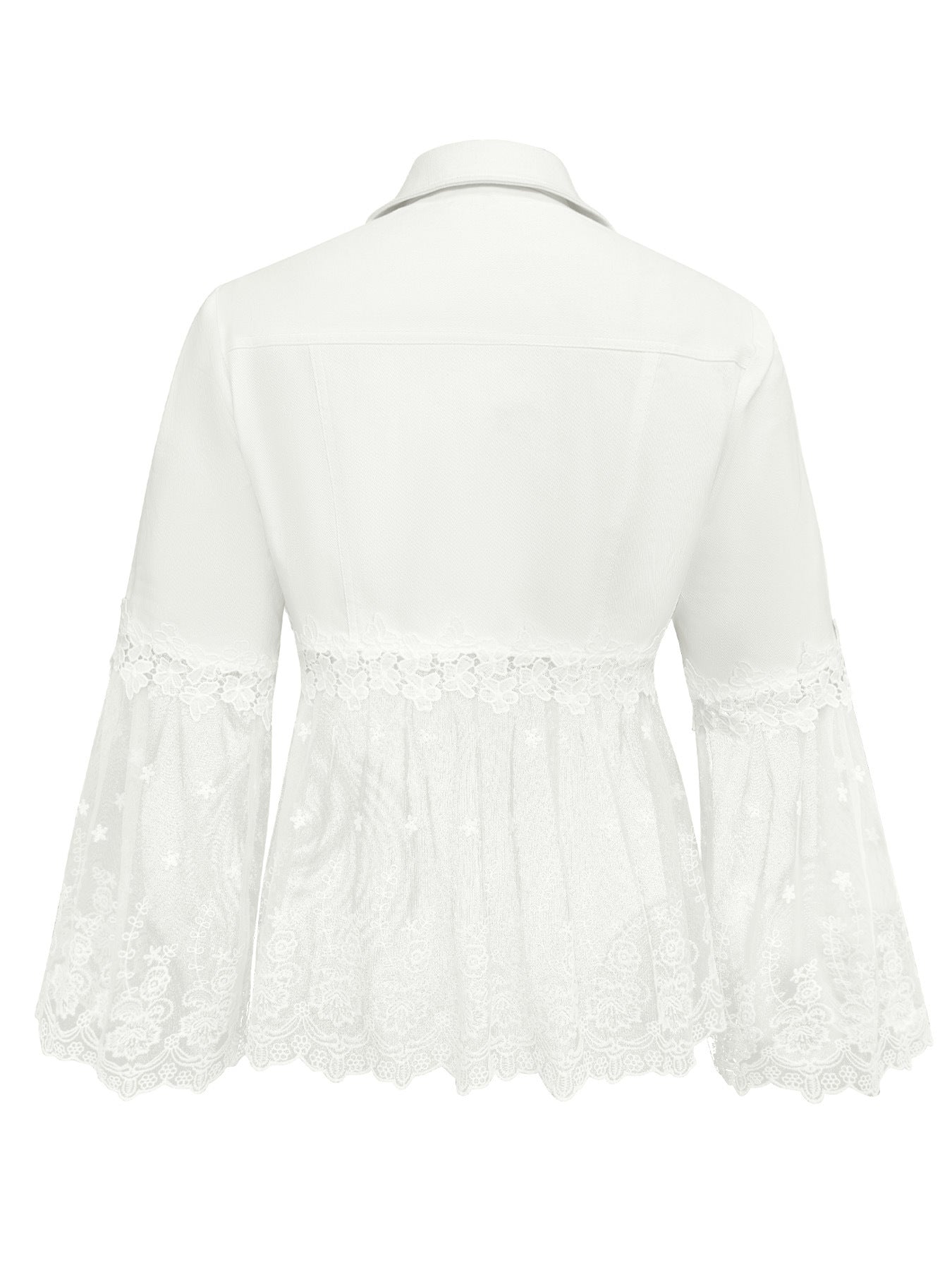 Elisa | Chaqueta con Paneles de Encaje