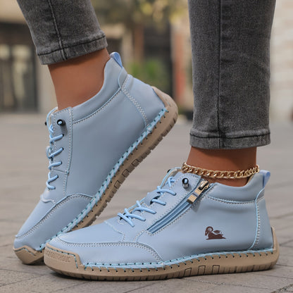 Zapatos ortopédicos cómodos Flora con cremallera