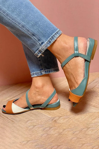 SANDALIAS CON BLOQUES DE COLOR