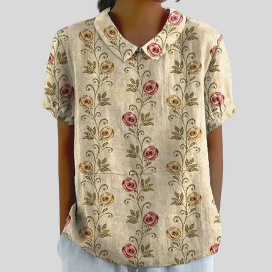 Top Floral Cómodo Elegante