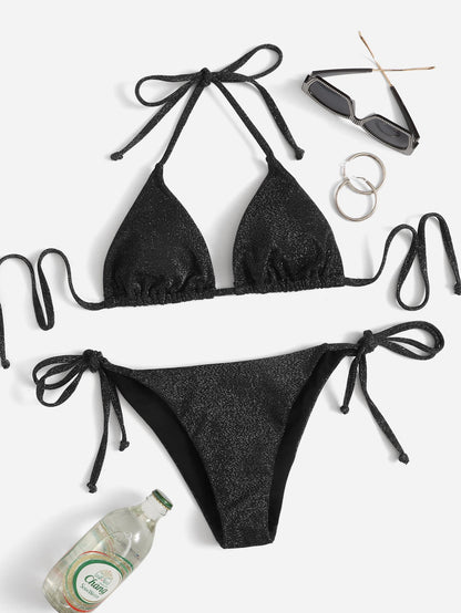 Bikini de Triángulo con Purpurina