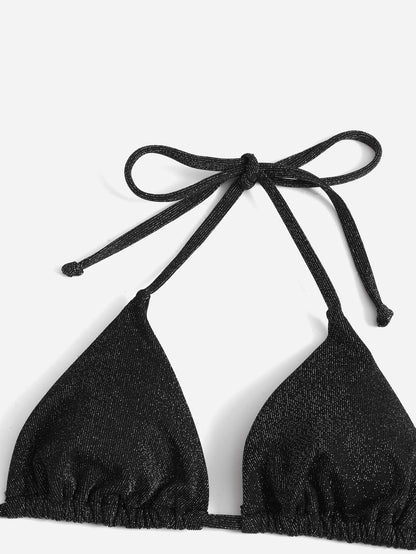 Bikini de Triángulo con Purpurina