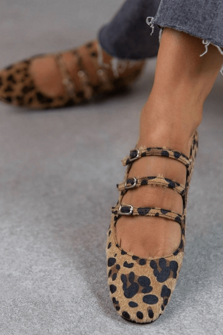 BAILARINAS CON ESTAMPADO DE LEOPARDO