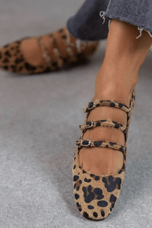 BAILARINAS CON ESTAMPADO DE LEOPARDO