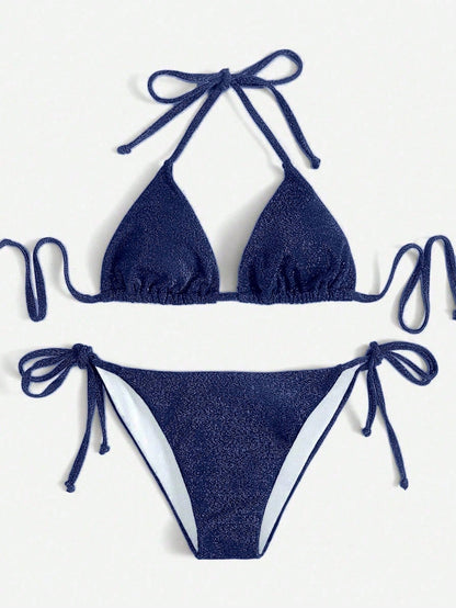 Bikini de Triángulo con Purpurina