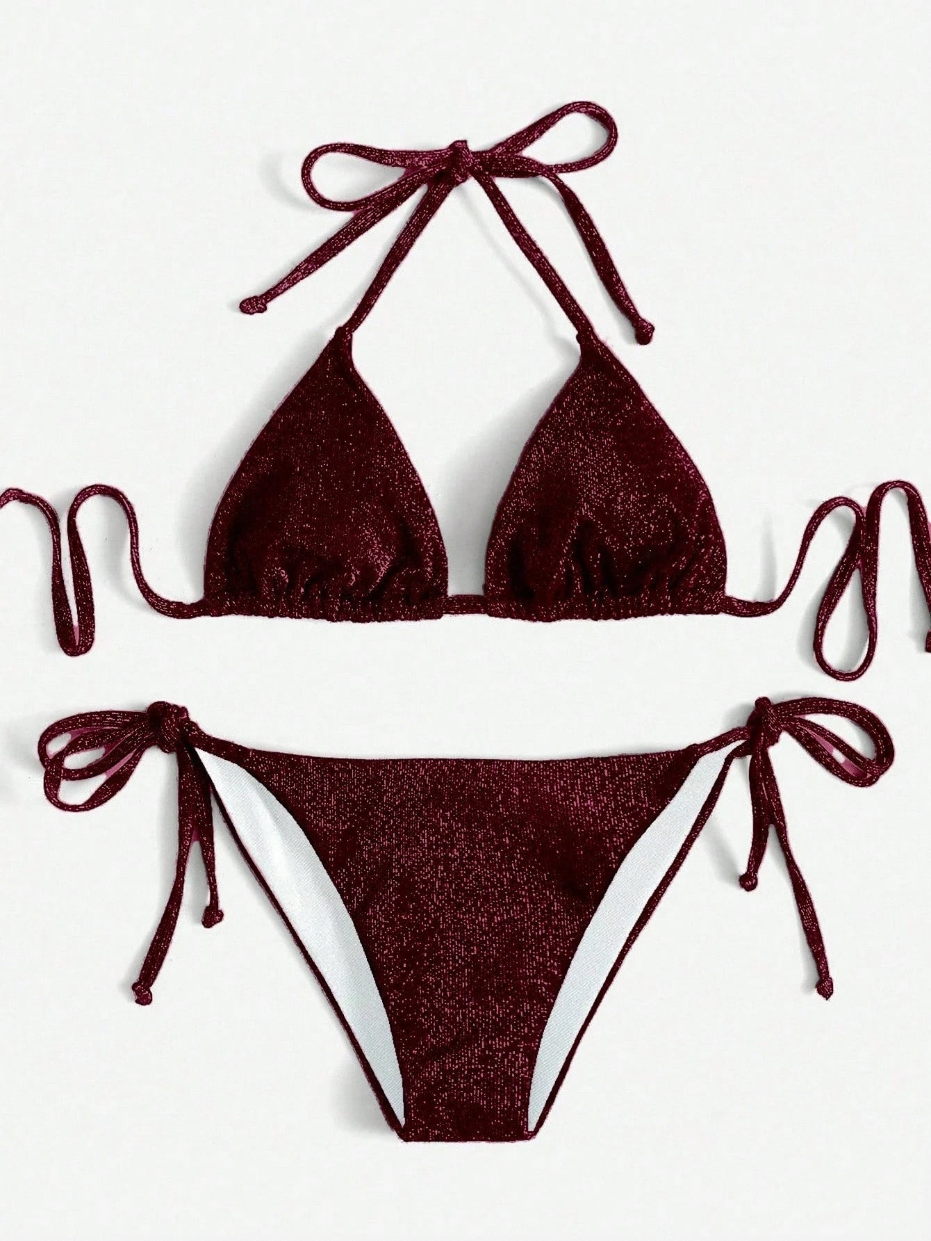 Bikini de Triángulo con Purpurina