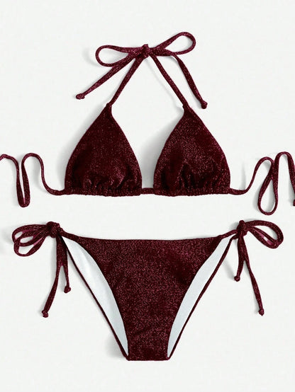 Bikini de Triángulo con Purpurina