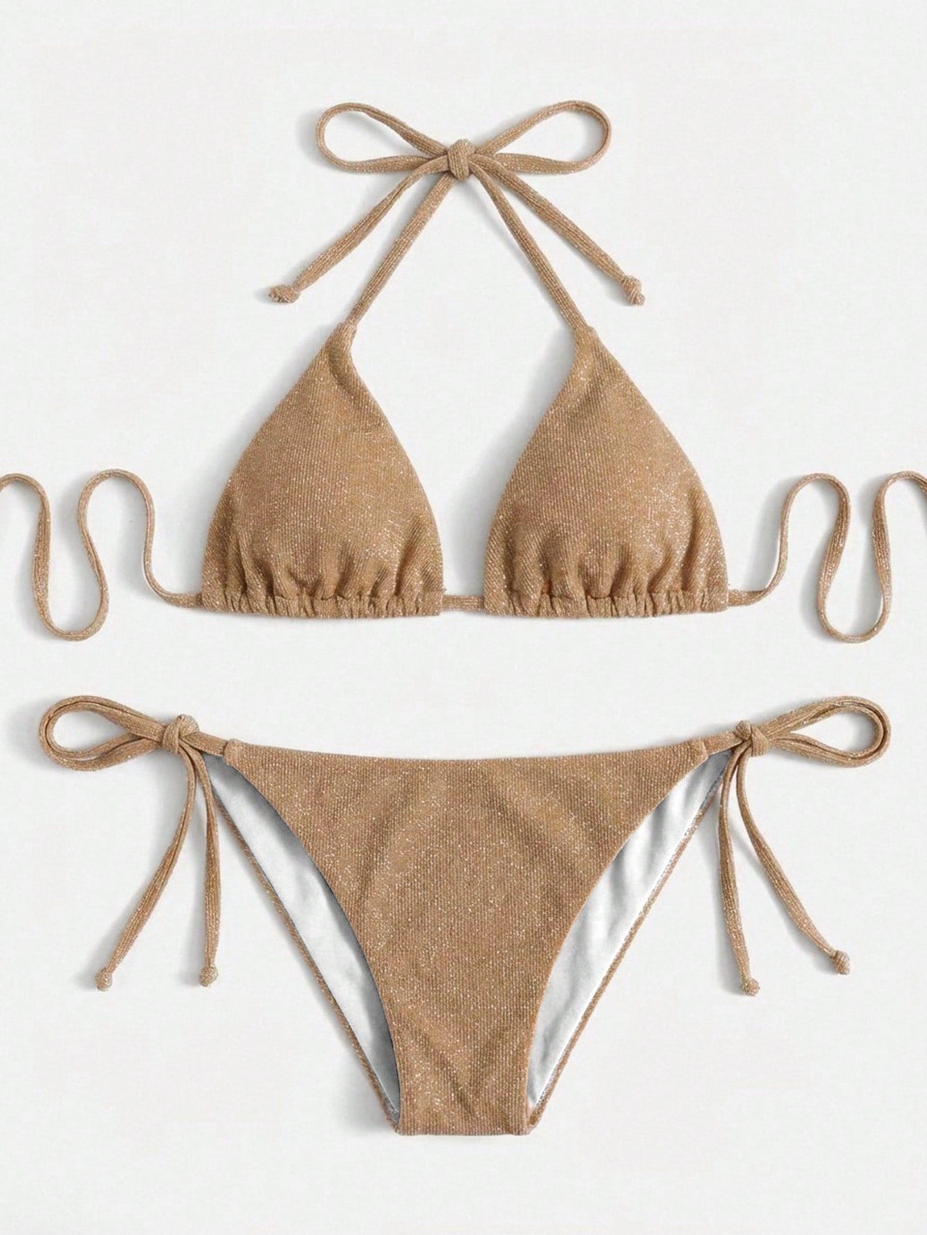 Bikini de Triángulo con Purpurina