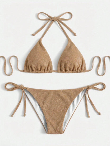 Bikini de Triángulo con Purpurina