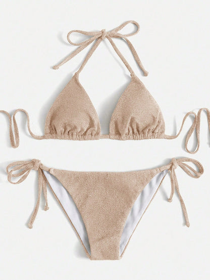 Bikini de Triángulo con Purpurina