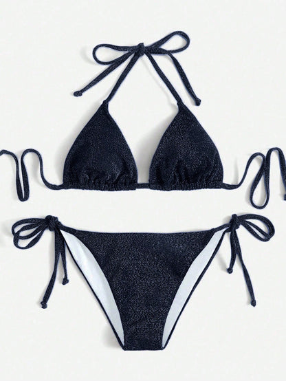 Bikini de Triángulo con Purpurina