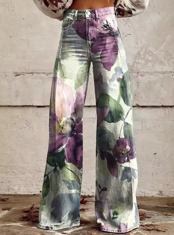 Alessia - Pantalones Boho Retro Chica