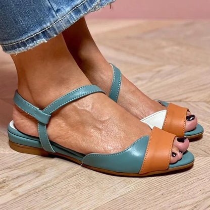 SANDALIAS CON BLOQUES DE COLOR