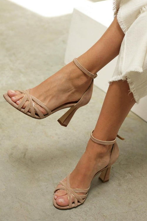 Victoria™ | Zapatos de tacón fino con punta redonda y diseño patchwork