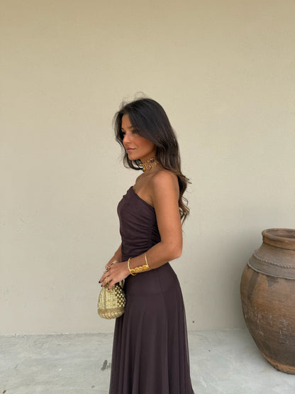Toledo Dress - Marrón