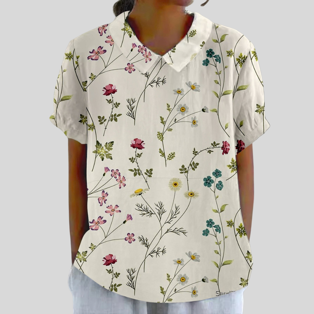 Top Floral Cómodo Elegante