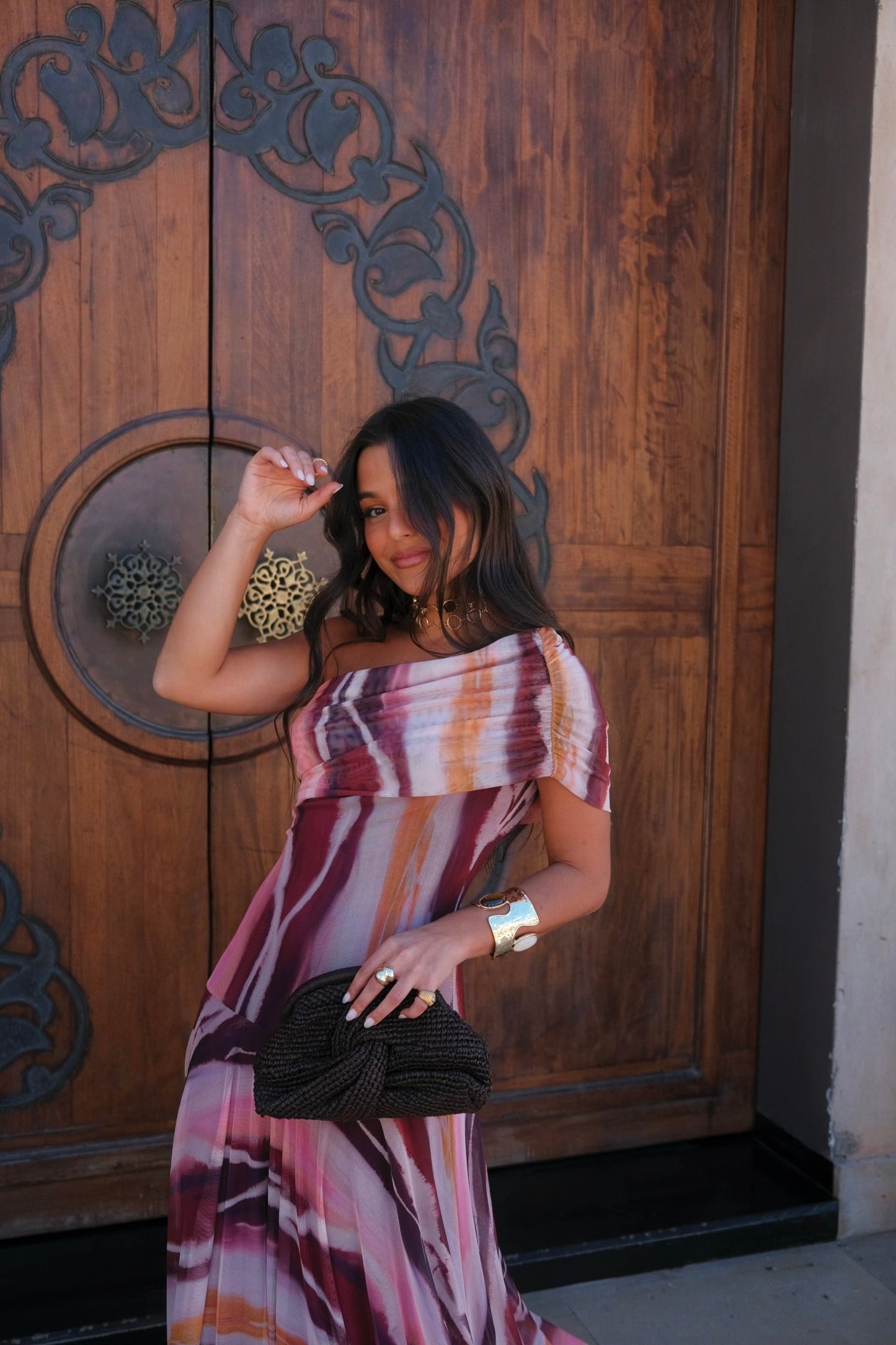 Toledo Dress - Estampado Morado