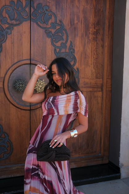 Toledo Dress - Estampado Morado