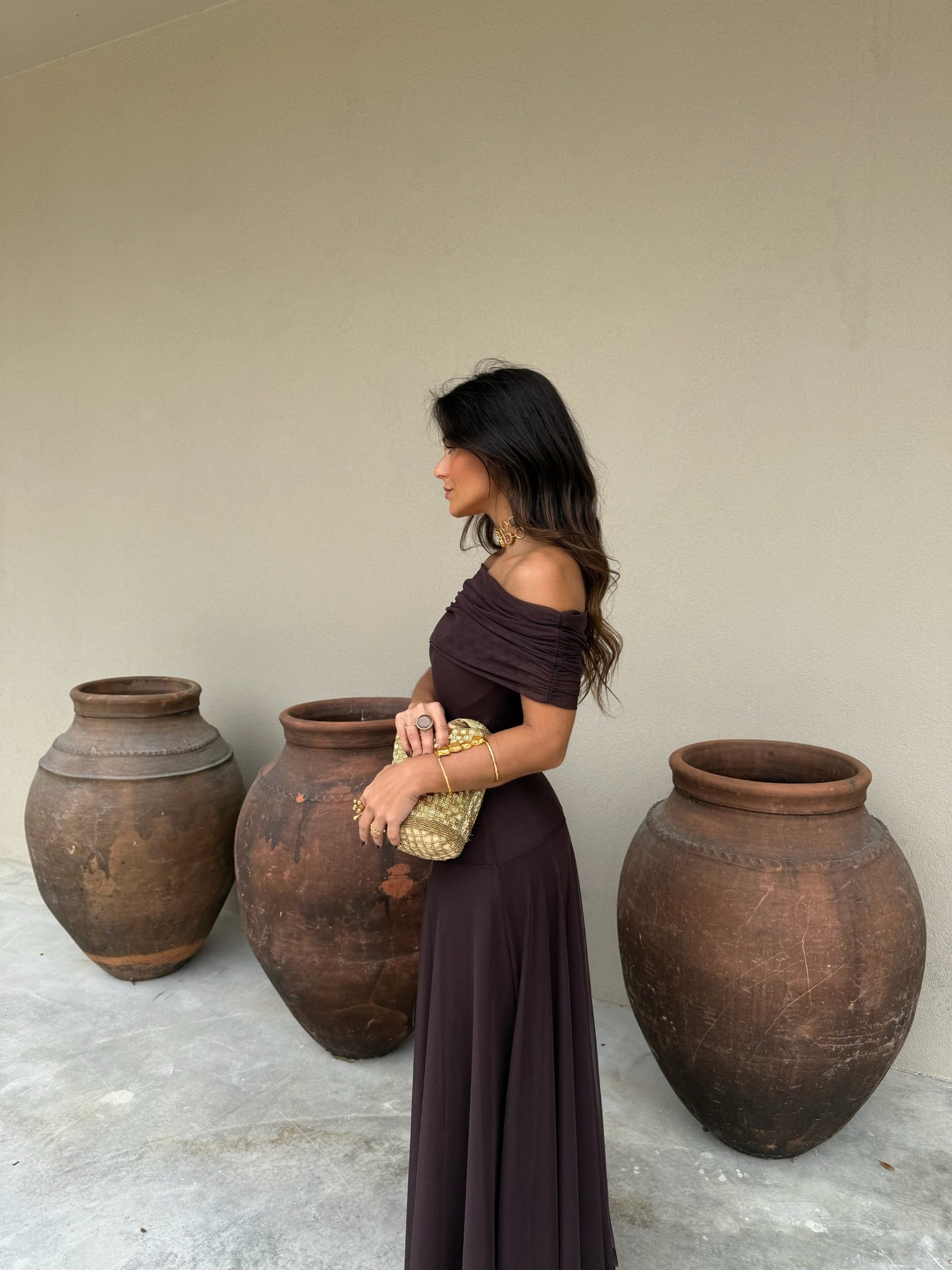 Toledo Dress - Marrón