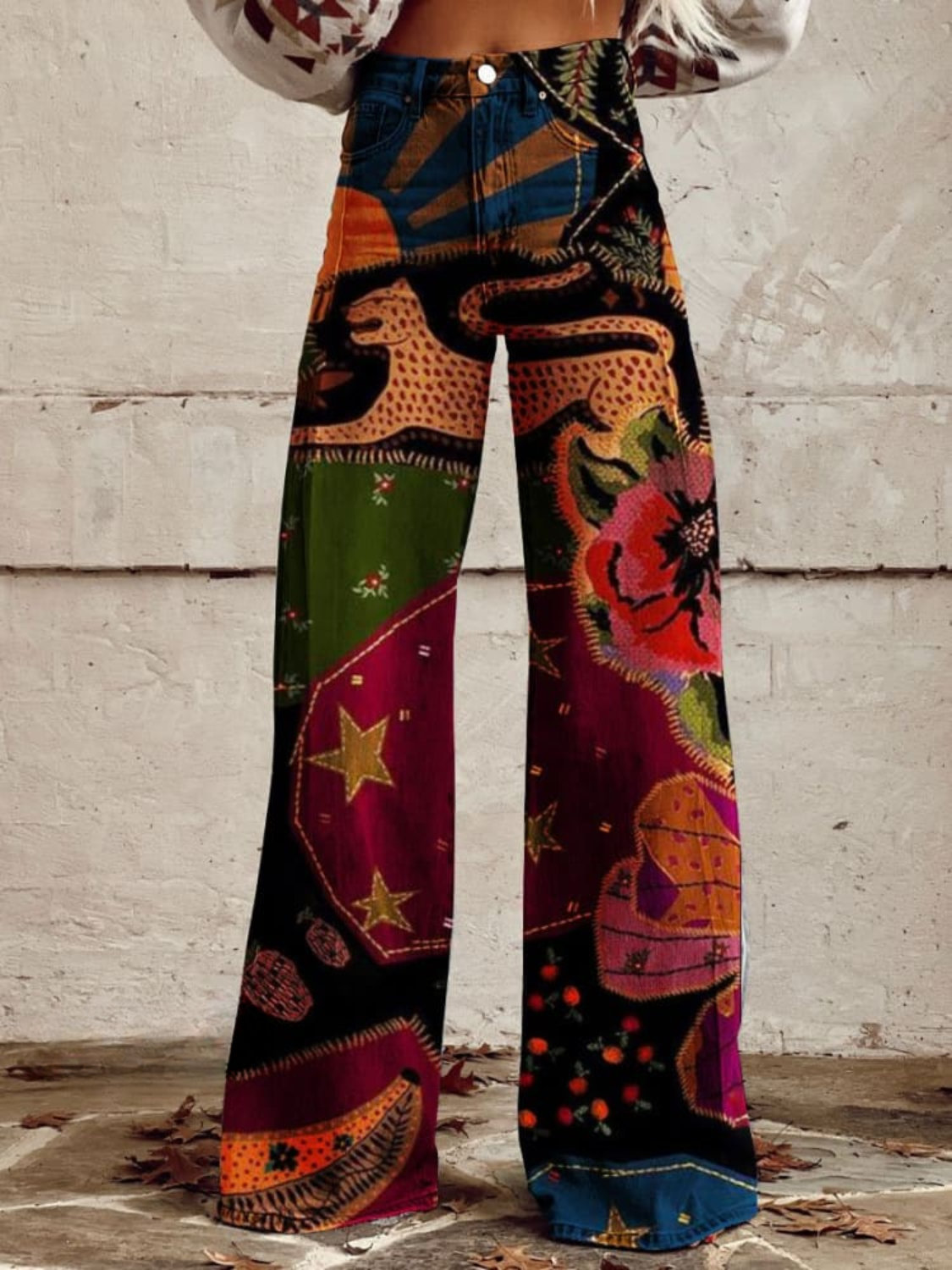 Léna - Pantalones de estilo bohemio chica