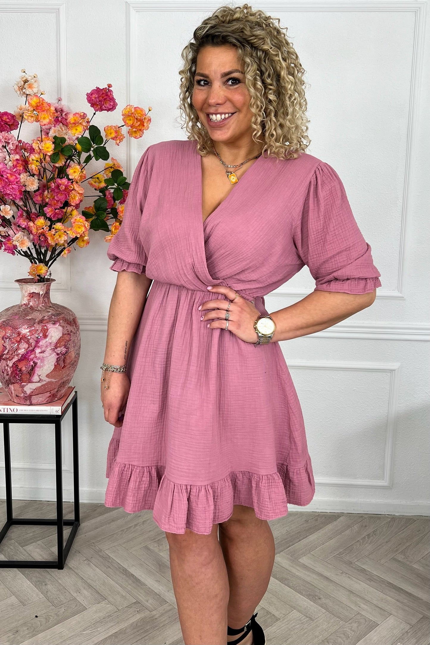 Vestido corto Florence Mousseline