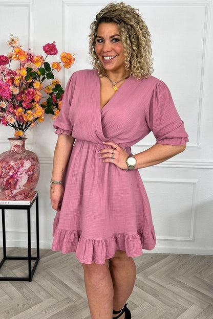 Vestido corto Florence Mousseline