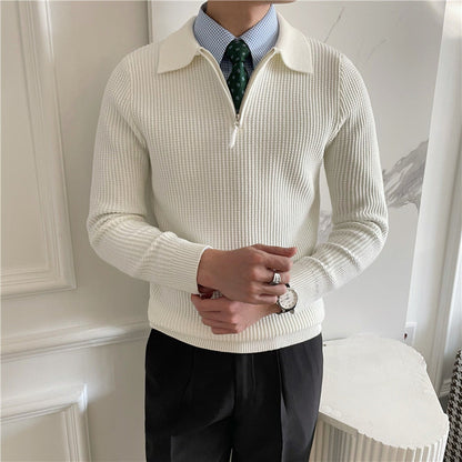 GONJU - Jersey de Punto con Cremallera