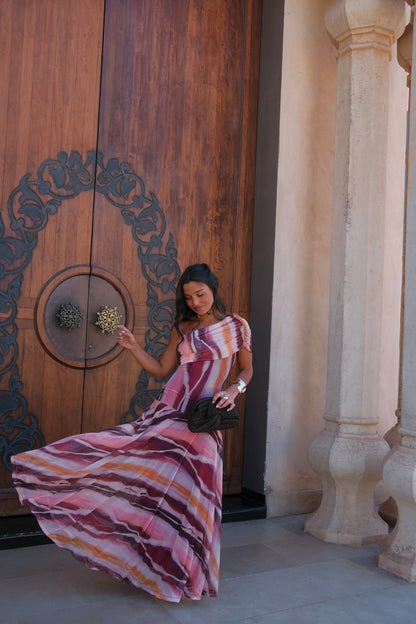 Toledo Dress - Estampado Morado