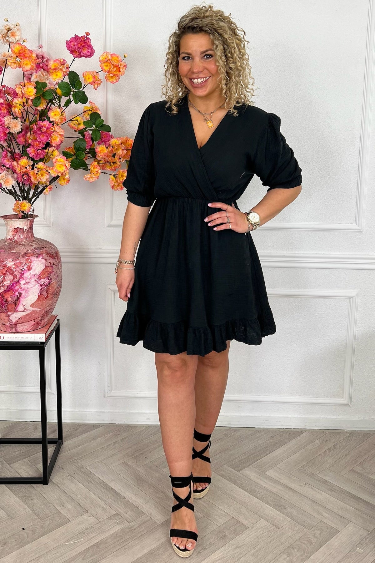 Vestido corto Florence Mousseline