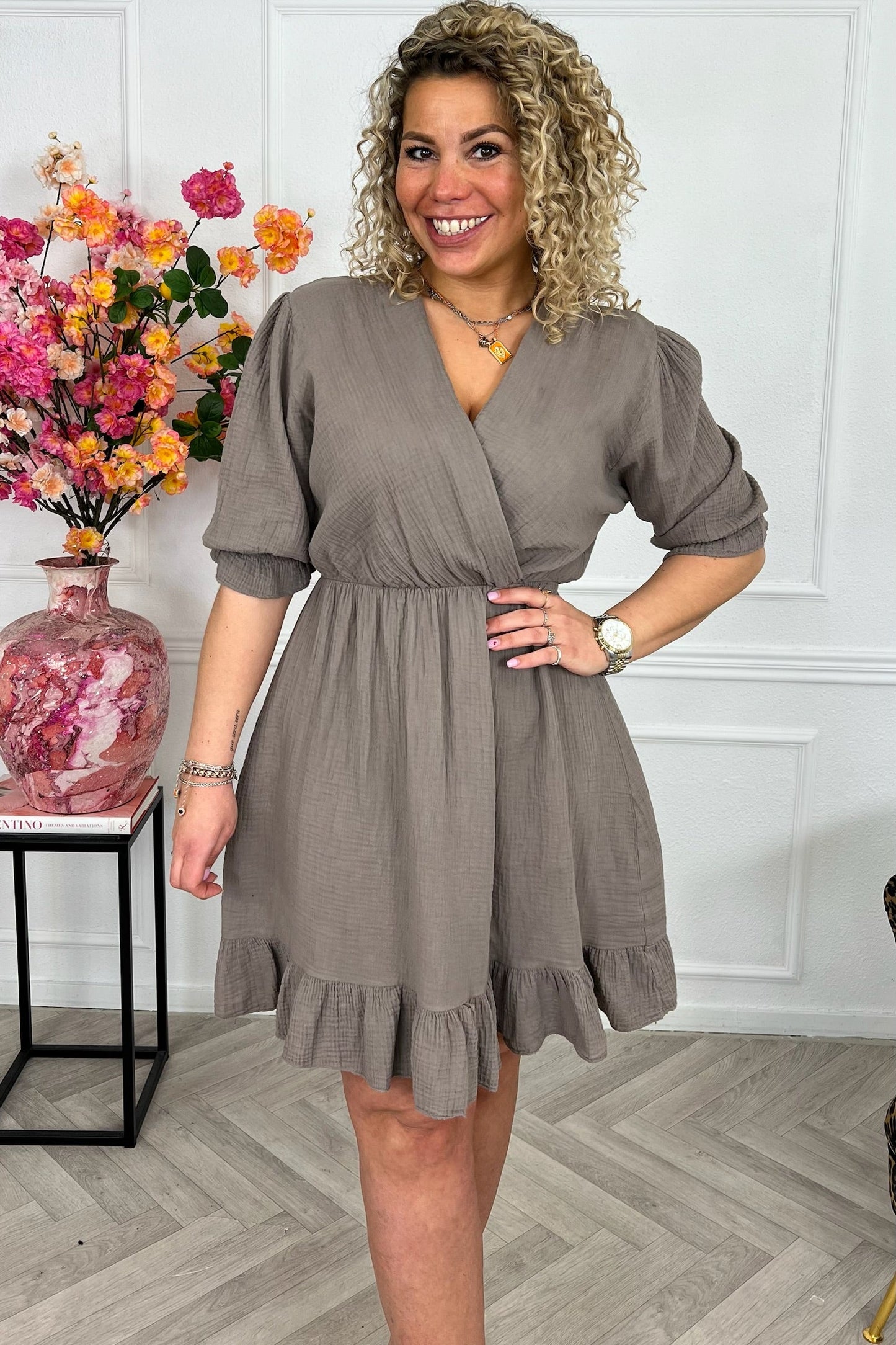 Vestido corto Florence Mousseline