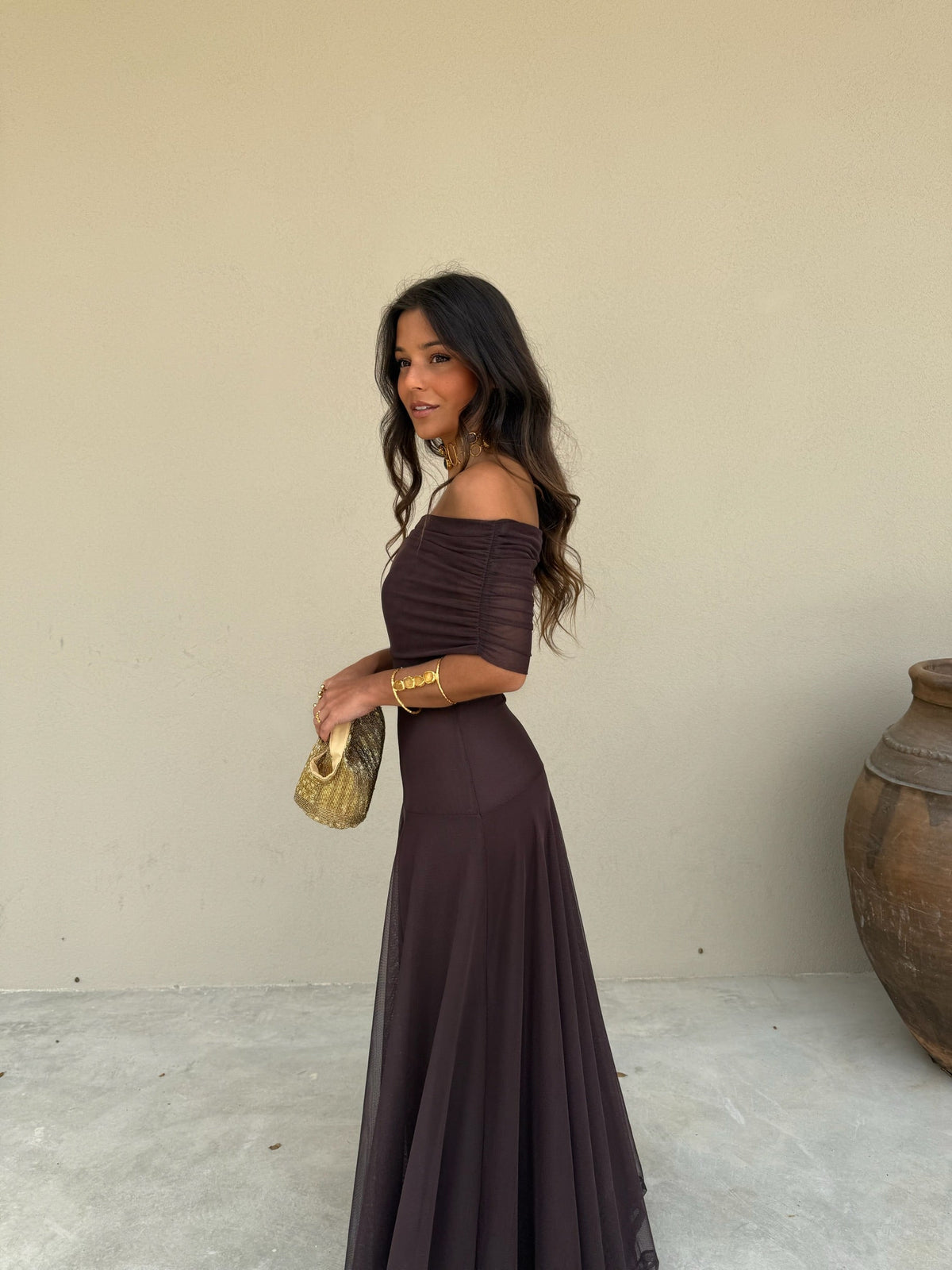 Toledo Dress - Marrón