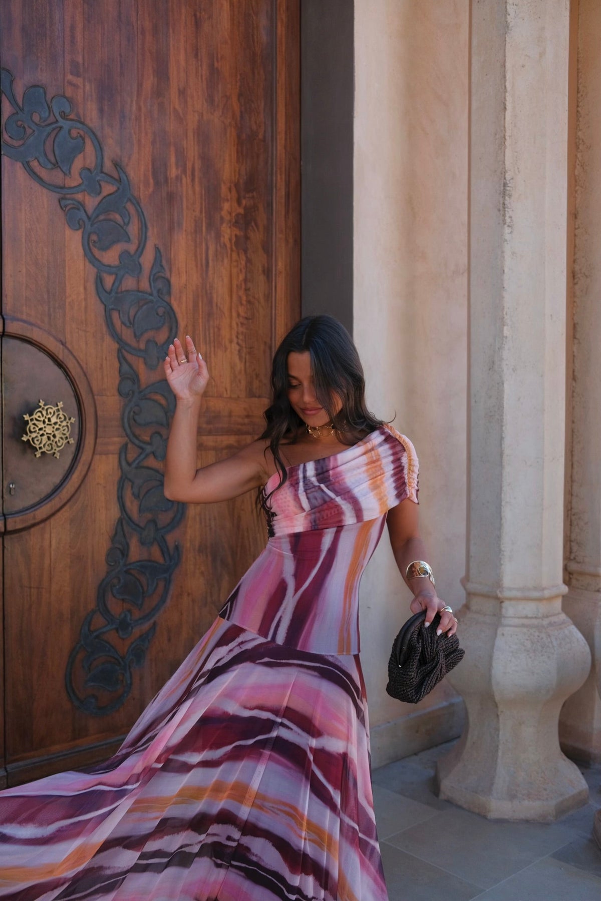 Toledo Dress - Estampado Morado