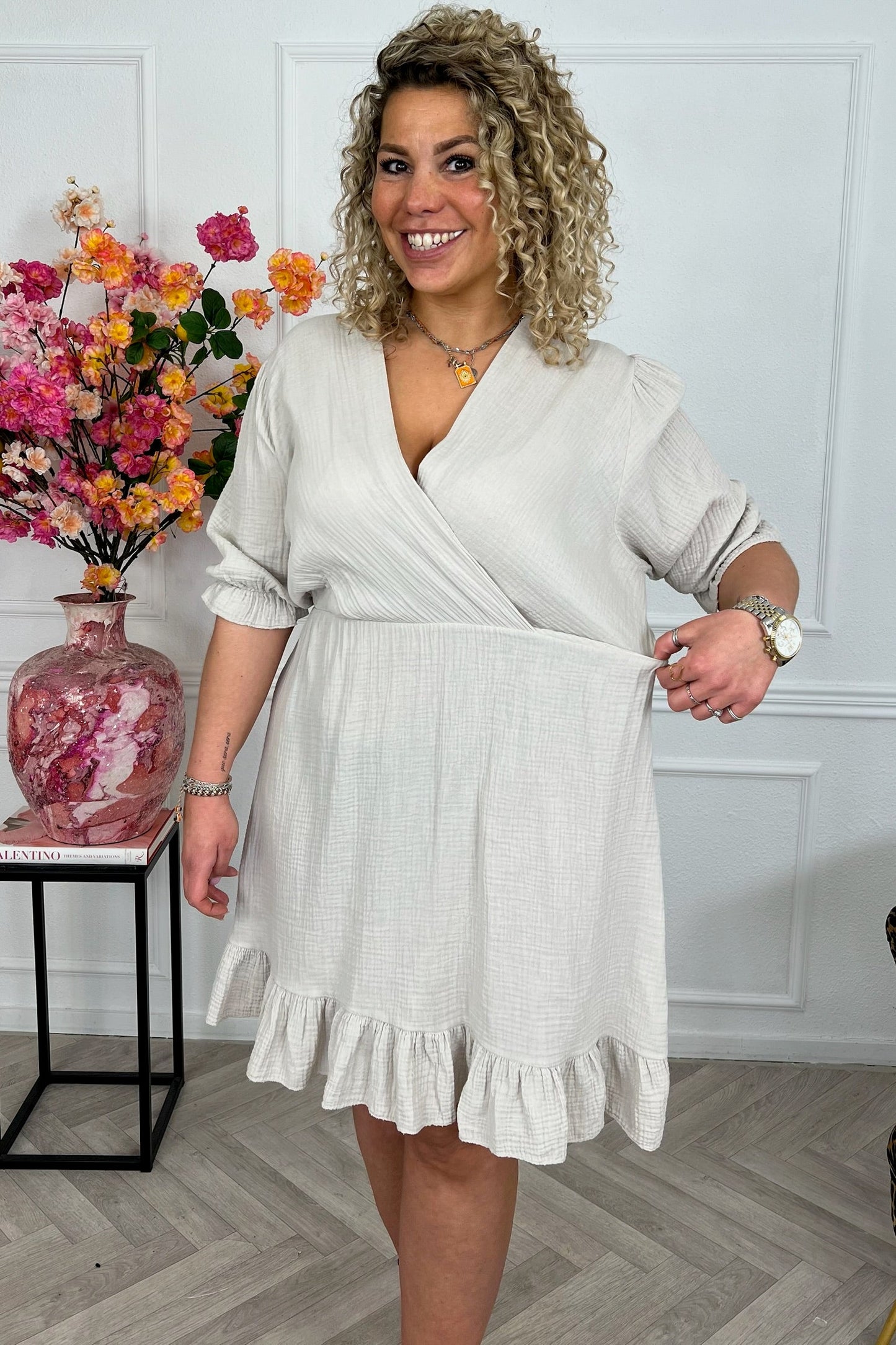 Vestido corto Florence Mousseline