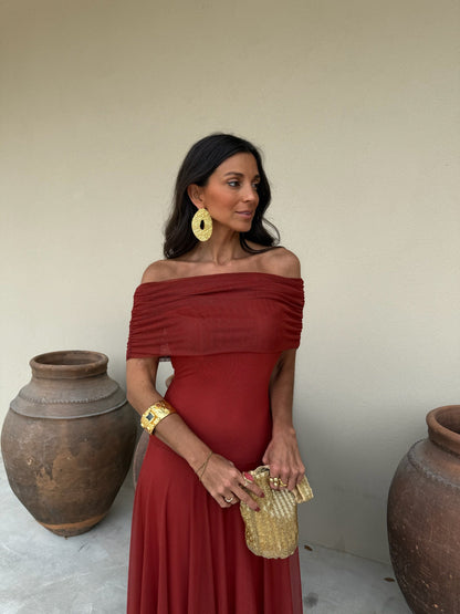 Toledo Dress -Terracota