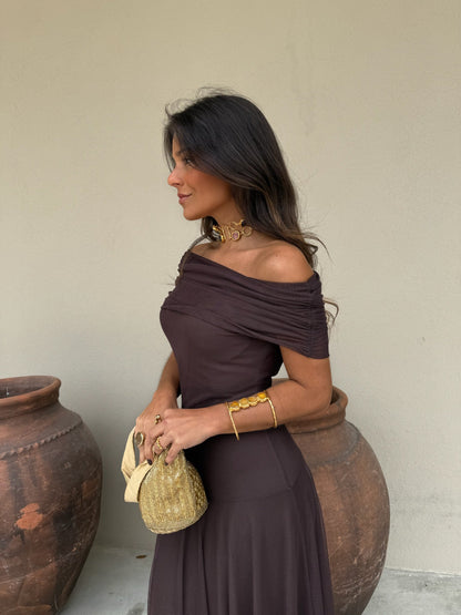 Toledo Dress - Marrón