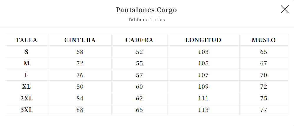 Pantalones Cargo