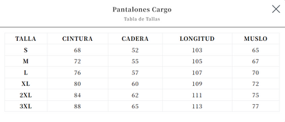 Pantalones Cargo