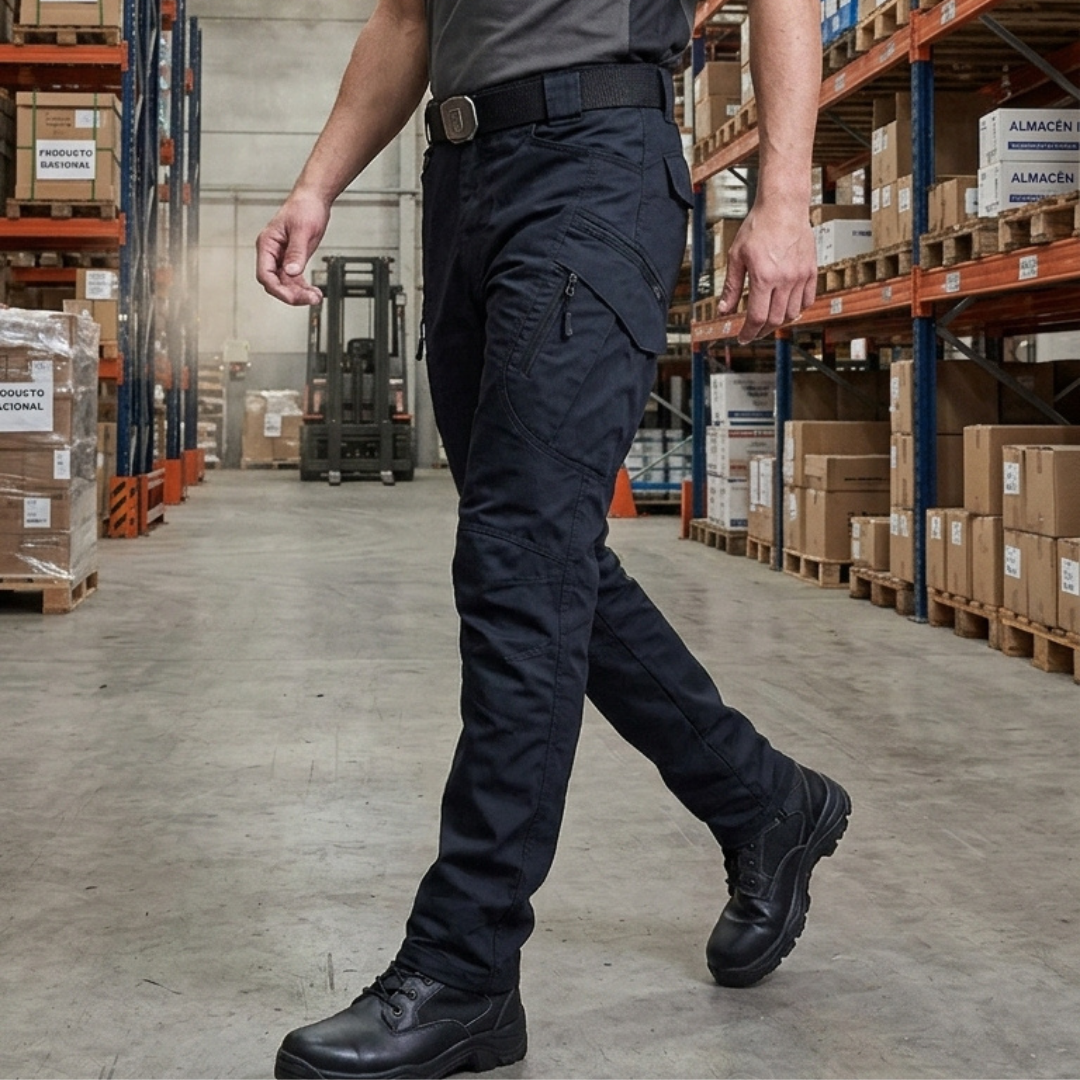 Pantalón Cargo Trabajo Multibolsillos