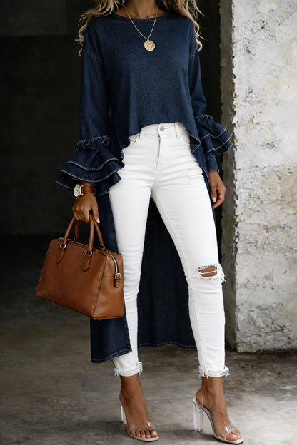 Ashley | Top tipo camisa informal