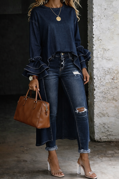 Ashley | Top tipo camisa informal