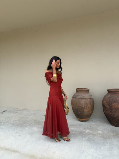 Toledo Dress -Terracota