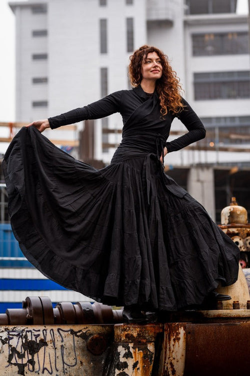 Falda Gypsy Negra